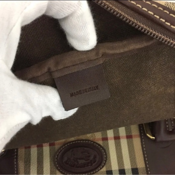 AUTH Burberry Nova Check boston travel bag - Picture 11 of 17